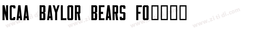 NCAA Baylor Bears Fo字体转换